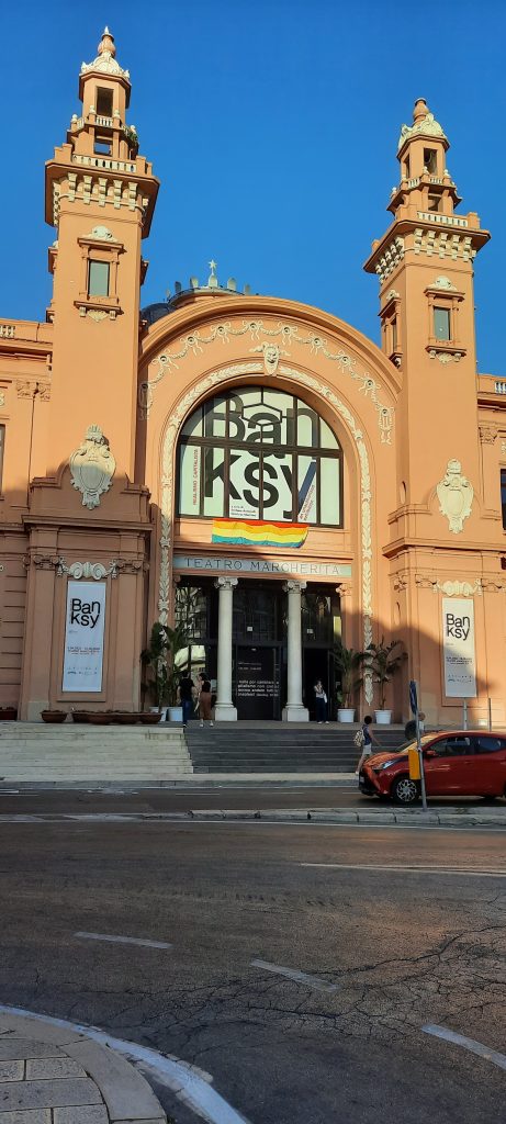 Front entrance of Teatro Margherita in Bari, Italy